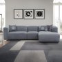Atelier del Sofa Ugaona garnitura Linden Right Grey - slika 1