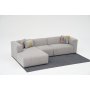 Atelier del Sofa Ugaona garnitura Linden Left Light Grey - slika 3