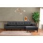 Atelier del Sofa Ugaona garnitura Vina Corner AnthraciteWalnut - slika 2