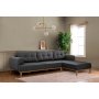 Atelier del Sofa Ugaona garnitura Vina Corner Anthracite Atlantic Pine - slika 1