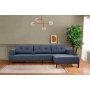 Atelier del Sofa Ugaona garnitura Vina Corner Dark BlueWalnut - slika 2