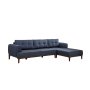 Atelier del Sofa Ugaona garnitura Vina Corner Dark BlueWalnut - slika 4