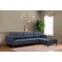 Atelier del Sofa Ugaona garnitura Vina Corner Dark BlueWalnut - slika 1