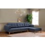 Atelier del Sofa Ugaona garnitura Vina Corner Dark Blue Atlantic Pine - slika 1