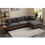 Atelier del Sofa Ugaona garnitura Liva Right Anthracite - slika 2