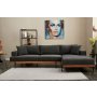 Atelier del Sofa Ugaona garnitura Liva Right Anthracite - slika 1