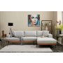 Atelier del Sofa Ugaona garnitura Liva Right Grey - slika 1