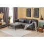 Atelier del Sofa Ugaona garnitura Revos Left Anthracite - slika 1