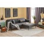 Atelier del Sofa Ugaona garnitura Revos Right Anthracite - slika 1