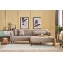 Atelier del Sofa Ugaona garnitura Revos Right Brown - slika 1