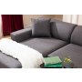 Atelier del Sofa Ugaona garnitura Petra L Corner Anthracite - slika 3