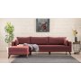 Atelier del Sofa Ugaona garnitura Bella Corner Sofa Left 1 Claret Red - slika 2