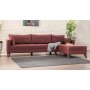 Atelier del Sofa Ugaona garnitura Bella Corner Sofa Right 1 Claret Red - slika 1
