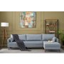Atelier del Sofa Ugaona garnitura Bella Soft Kose Koltuk Right Blue - slika 1