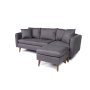 Atelier del Sofa Ugaona garnitura Sofia Corner Right Anthracite - slika 5