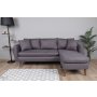 Atelier del Sofa Ugaona garnitura Sofia Corner Right Anthracite - slika 1