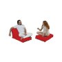 Atelier del Sofa Lazy bag Siesta Sofa Bed Pouf Red - slika 1