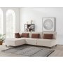 Atelier del Sofa Ugaona garnitura Matris Left Beige - slika 1