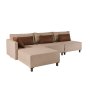 Atelier del Sofa Ugaona garnitura Matris Left Brown - slika 4