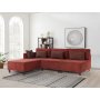 Atelier del Sofa Ugaona garnitura Matris Left Claret Red - slika 1