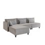 Atelier del Sofa Ugaona garnitura Matris Left Grey - slika 2