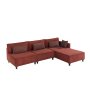 Atelier del Sofa Ugaona garnitura Matris Right Claret Red - slika 2