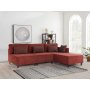 Atelier del Sofa Ugaona garnitura Matris Right Claret Red - slika 1