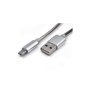 KETTZ USB metalni kabl na Mikro 1m MAB-K010 Silver - slika 1