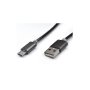 KETTZ USB metalni kabl Mikro 1m MAB-K10 Grey - slika 1