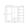HANAH HOME Ormar Henna 1706 White - slika 5
