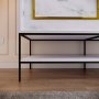 HANAH HOME Ormar Martin 150 White Black Gold - slika 5