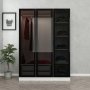 HANAH HOME Ormar Kale White Black 2273 - slika 3