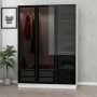 HANAH HOME Ormar Kale White Black 2273 - slika 4