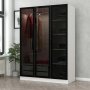 HANAH HOME Ormar Kale White Black 2273 - slika 2