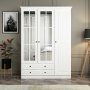 HANAH HOME Ormar Kale 3 Mebran Kapak 190 White - slika 2