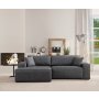Atelier del Sofa Ugaona garnitura Pırlo Corner Left Dark Grey - slika 2