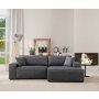 Atelier del Sofa Ugaona garnitura Pırlo Corner Right Dark Grey - slika 1