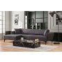Atelier del Sofa Ugaona garnitura Hamlet Left Dark Grey - slika 1