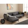 Atelier del Sofa Ugaona garnitura Venus L Anthracite - slika 2
