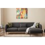 Atelier del Sofa Ugaona garnitura Venus R Anthracite - slika 1