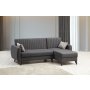 Atelier del Sofa Ugaona garnitura Alkon Dark Grey - slika 2