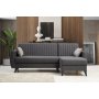 Atelier del Sofa Ugaona garnitura Alkon Dark Grey - slika 3