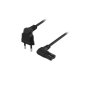 VELTEH Napojni kabl EU plug na C7 250V 0.3m - slika 1