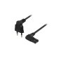 VELTEH Napojni kabl EU plug na C7 250V 1m - slika 1
