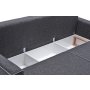 Atelier del Sofa Ugaona garnitura Ece Panoramik Anthracite - slika 5