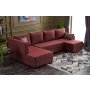 Atelier del Sofa Ugaona garnitura Ece Panoramik Claret Red - slika 2