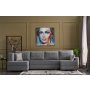Atelier del Sofa Ugaona garnitura Ece Panoramik Grey - slika 2