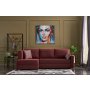 Atelier del Sofa Ugaona garnitura Ece Left Claret Red - slika 1