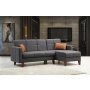 Atelier del Sofa Ugaona garnitura Polya Dark Grey - slika 1