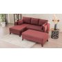 Atelier del Sofa Ugaona garnitura Bella Corner Sofa Left 2 Claret Red - slika 3